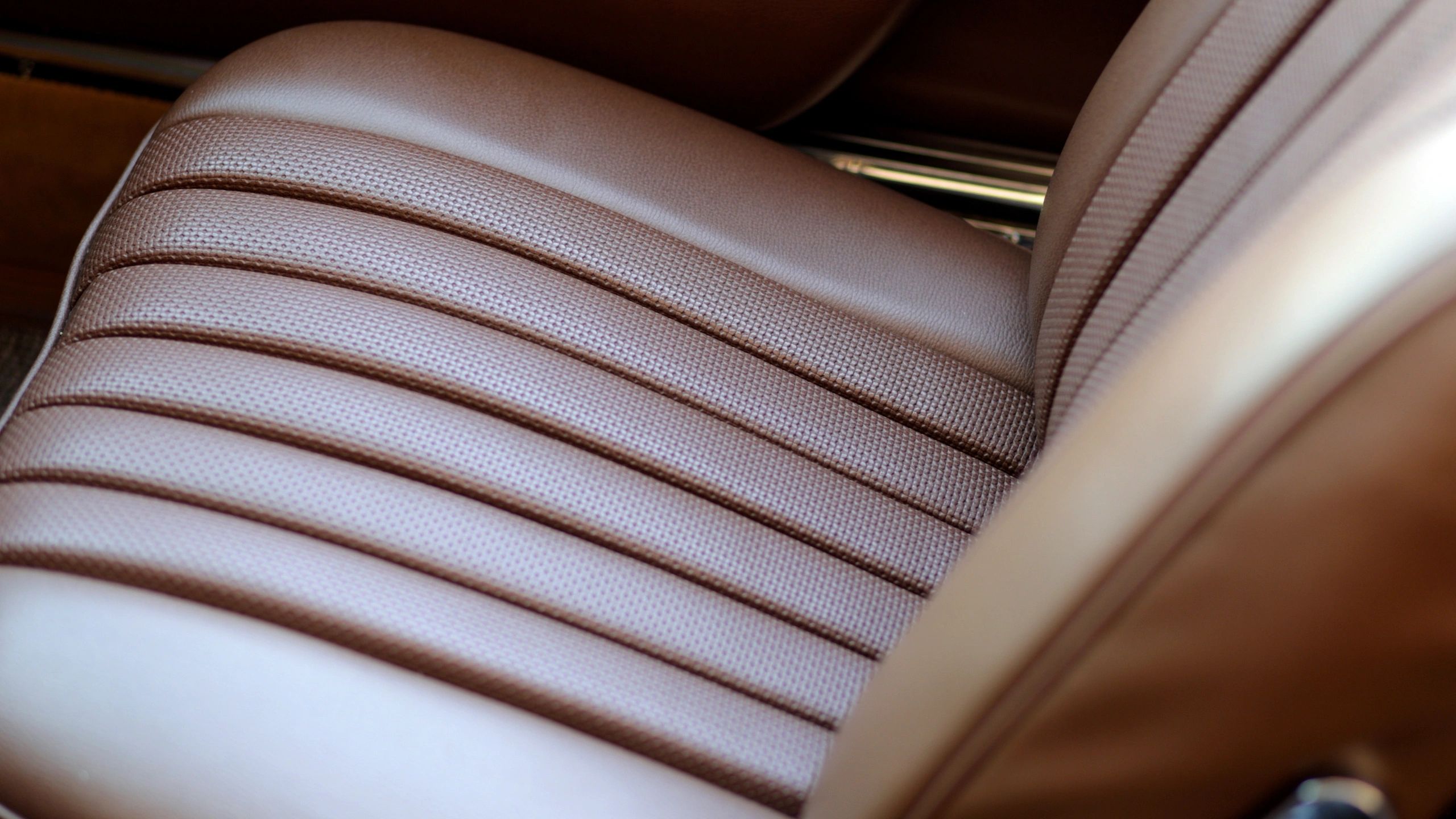 Premium leather seats inside a luxury car