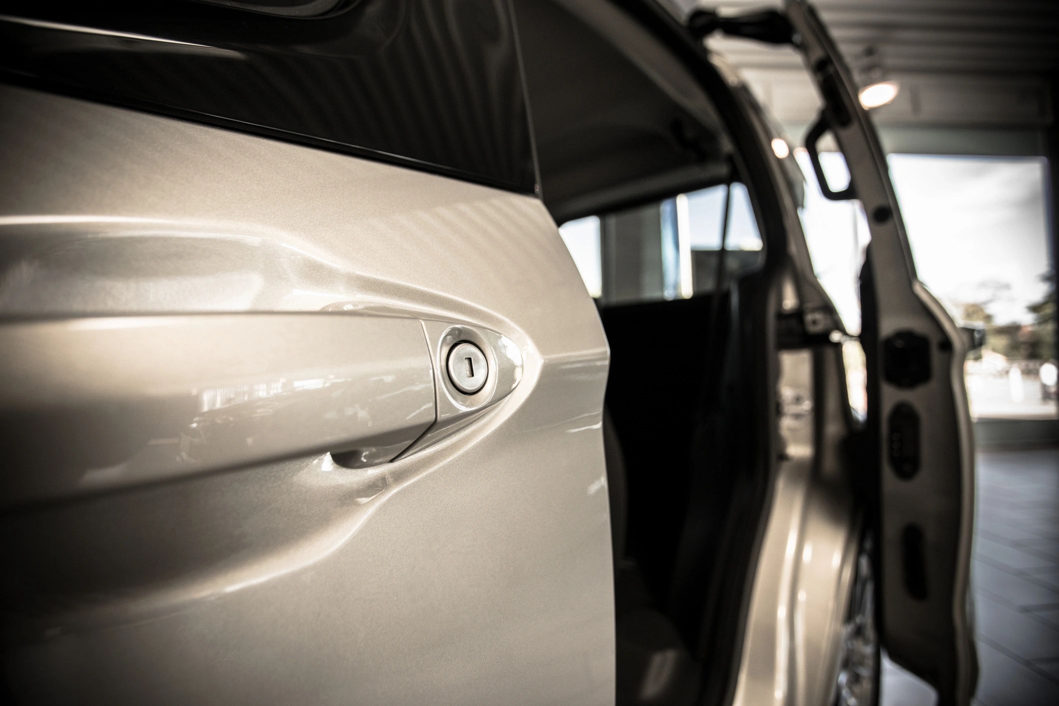 Premium vehicle detail with open door